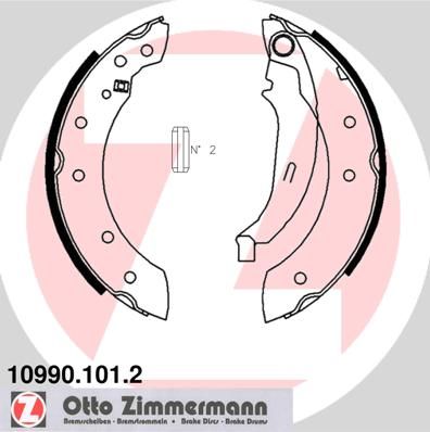 ZIMMERMANN 10990.101.2 Brake Shoe Set
