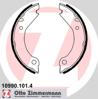 ZIMMERMANN 10990.101.4 Brake Shoe Set, parking brake