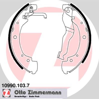 ZIMMERMANN 10990.103.7 Brake Shoe Set