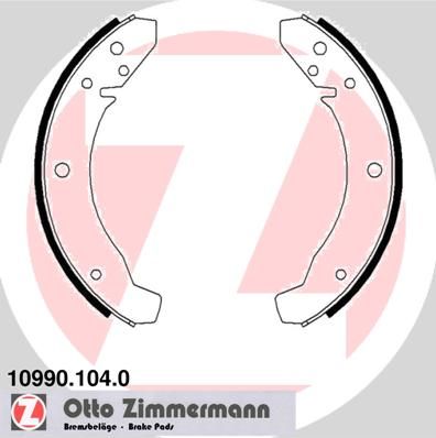 ZIMMERMANN 10990.104.0 Brake Shoe Set