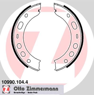 ZIMMERMANN 10990.104.4 Brake Shoe Set, parking brake