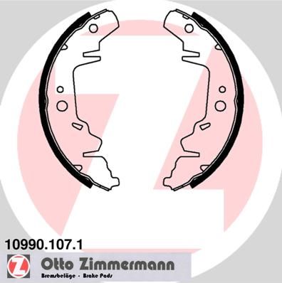 ZIMMERMANN 10990.107.1 Brake Shoe Set