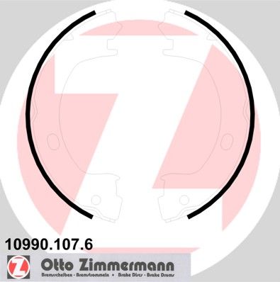 ZIMMERMANN 10990.107.6 Brake Shoe Set, parking brake