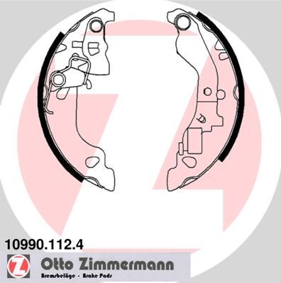 Brake Shoe Set ZIMMERMANN 10990.112.4
