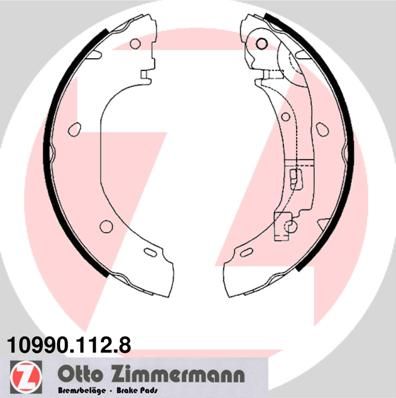 ZIMMERMANN 10990.112.8 Brake Shoe Set