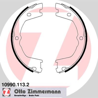 ZIMMERMANN 10990.113.2 Brake Shoe Set, parking brake