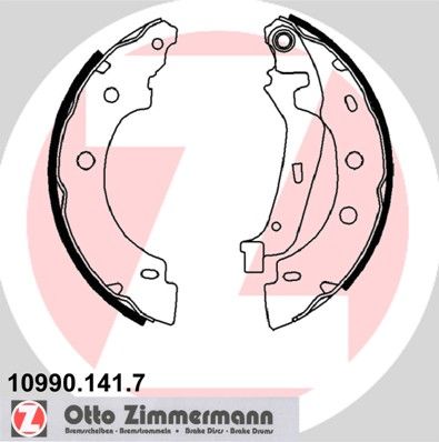 ZIMMERMANN 10990.141.7 Brake Shoe Set