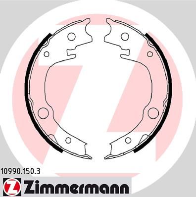 ZIMMERMANN 10990.150.3 Brake Shoe Set, parking brake