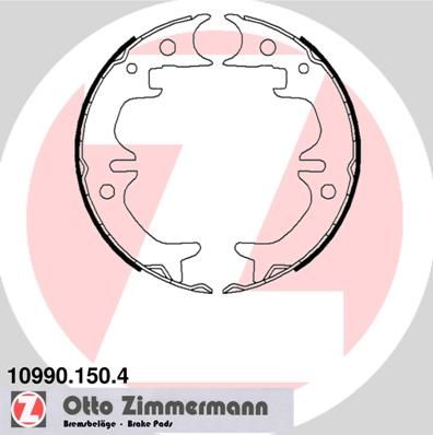 Brake Shoe Set, parking brake ZIMMERMANN 10990.150.4