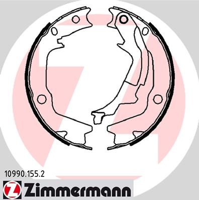 Brake Shoe Set, parking brake ZIMMERMANN 10990.155.2