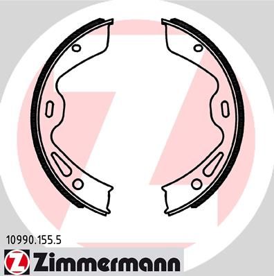 Brake Shoe Set, parking brake ZIMMERMANN 10990.155.5