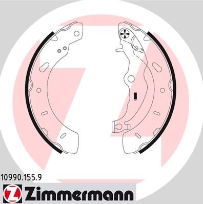 ZIMMERMANN 10990.155.9 Brake Shoe Set