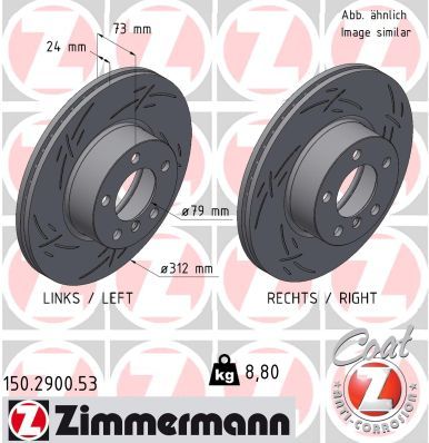 ZIMMERMANN 150.2900.53 Brake Disc