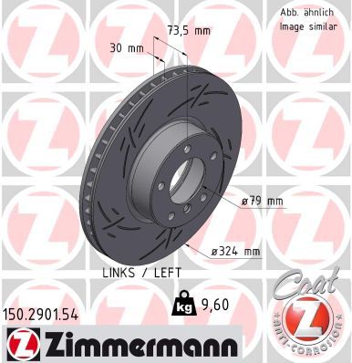 Brake Disc ZIMMERMANN 150.2901.54