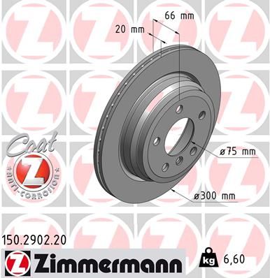 ZIMMERMANN 150.2902.20 Brake Disc