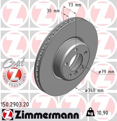 ZIMMERMANN 150.2903.20 Brake Disc