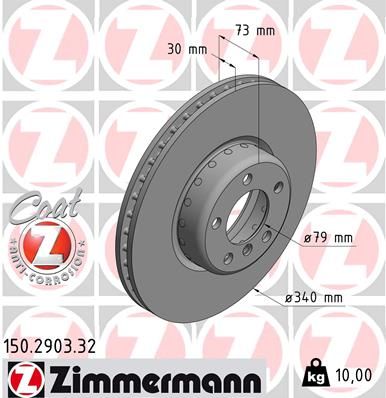 ZIMMERMANN 150.2903.32 Brake Disc