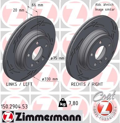 Brake Disc ZIMMERMANN 150.2904.53