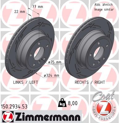 Brake Disc ZIMMERMANN 150.2934.53
