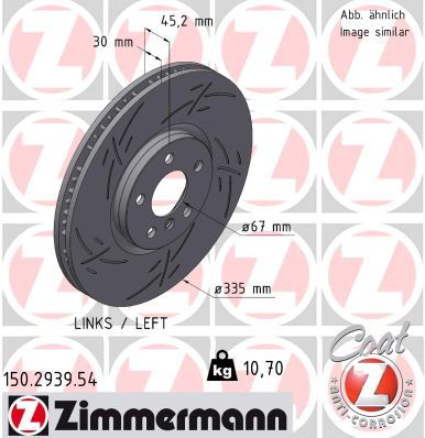 Brake Disc ZIMMERMANN 150.2939.54