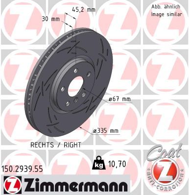 Brake Disc ZIMMERMANN 150.2939.55