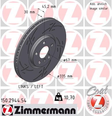 Brake Disc ZIMMERMANN 150.2944.54