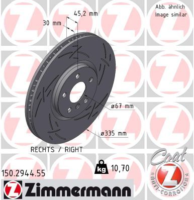 Brake Disc ZIMMERMANN 150.2944.55