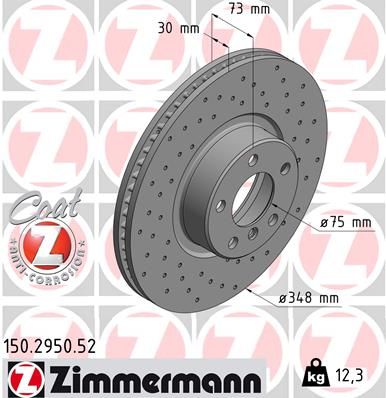 Brake Disc ZIMMERMANN 150.2950.52