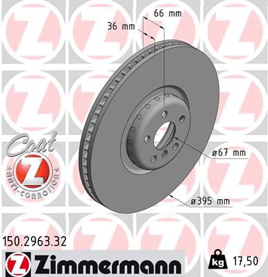ZIMMERMANN 150.2963.32 Brake Disc