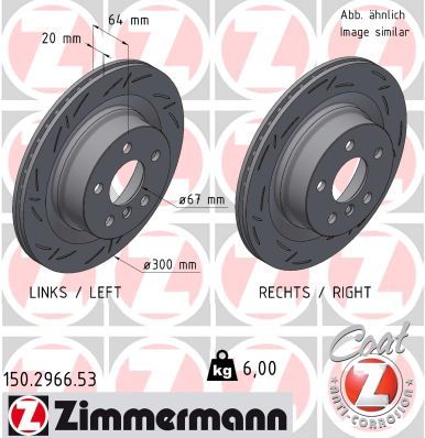 ZIMMERMANN 150.2966.53 Brake Disc