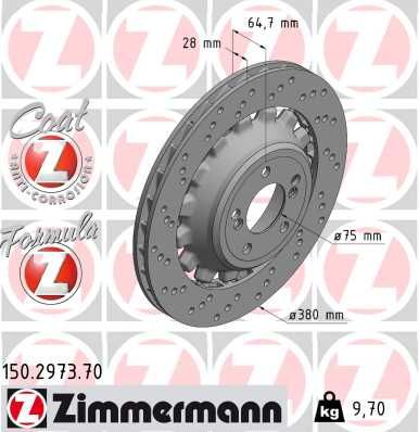 ZIMMERMANN 150.2973.70 Brake Disc