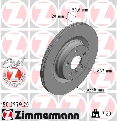 Brake Disc ZIMMERMANN 150.2979.20