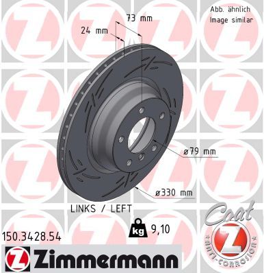 ZIMMERMANN 150.3428.54 Brake Disc