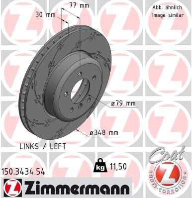 Brake Disc ZIMMERMANN 150.3434.54