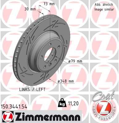 Brake Disc ZIMMERMANN 150.3441.54
