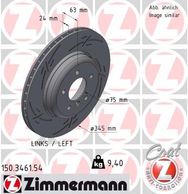 Brake Disc ZIMMERMANN 150.3461.54