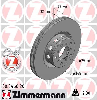 Brake Disc ZIMMERMANN 150.3468.20