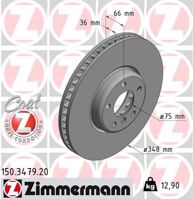 ZIMMERMANN 150.3479.20 Brake Disc