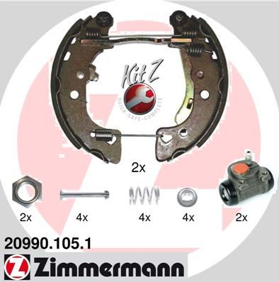 ZIMMERMANN 20990.105.1 Brake Shoe Set
