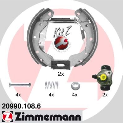 ZIMMERMANN 20990.108.6 Brake Shoe Set