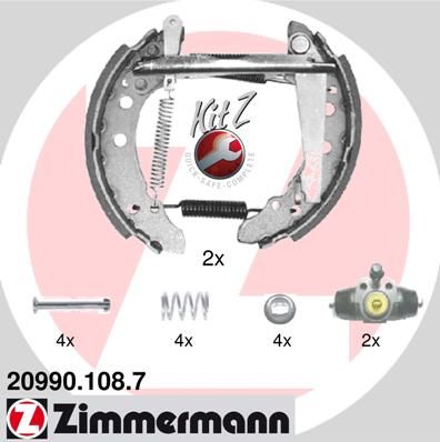 Brake Shoe Set ZIMMERMANN 20990.108.7