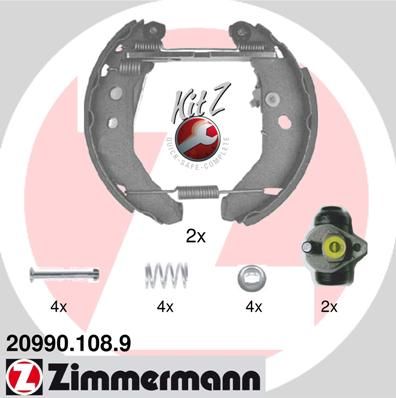 ZIMMERMANN 20990.108.9 Brake Shoe Set