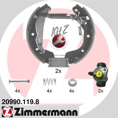 Brake Shoe Set ZIMMERMANN 20990.119.8