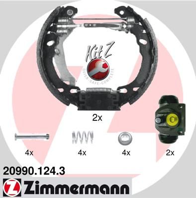 ZIMMERMANN 20990.124.3 Brake Shoe Set
