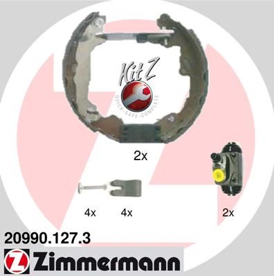 ZIMMERMANN 20990.127.3 Brake Shoe Set