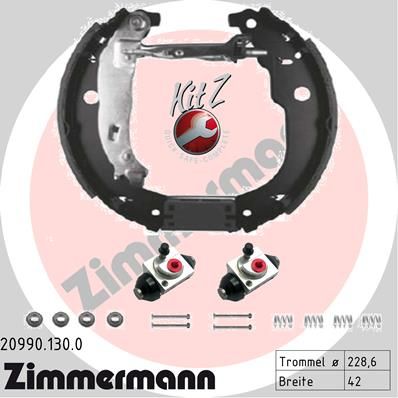 Brake Shoe Set ZIMMERMANN 20990.130.0