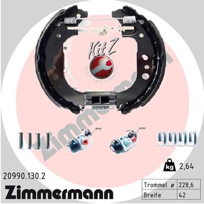 ZIMMERMANN 20990.130.2 Brake Shoe Set