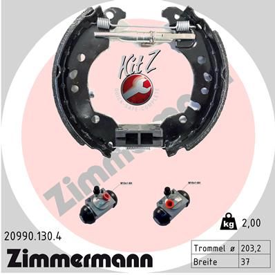 ZIMMERMANN 20990.130.4 Brake Shoe Set