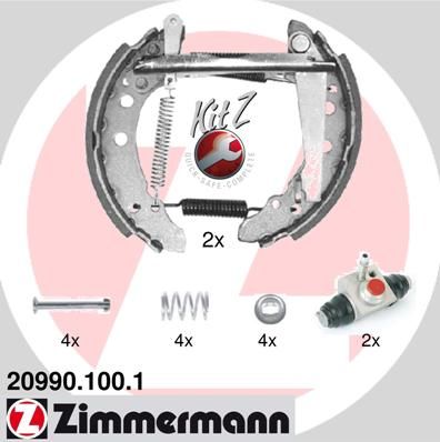 ZIMMERMANN 20990.100.1 Brake Shoe Set