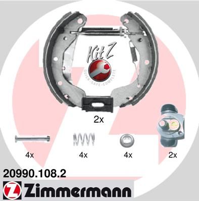 Brake Shoe Set ZIMMERMANN 20990.108.2